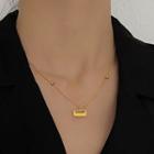 Pendant Stainless Steel Choker Gold - One Size
