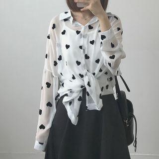 Heart Chiffon Blouse