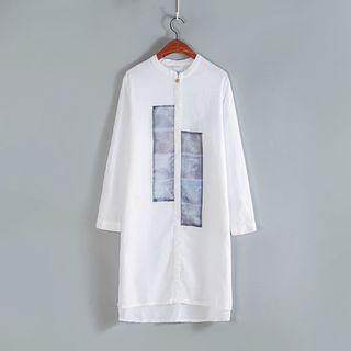 Applique Shirt Dress