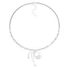 Sterling Silver Fringed Necklace 032l - 925 Silver - Silver - One Size