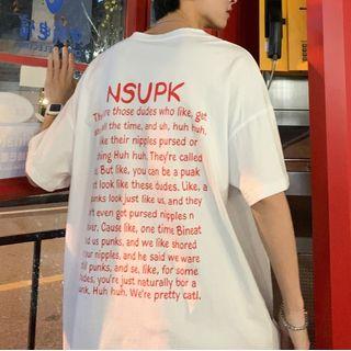 Short-sleeve Mailbox Print T-shirt