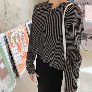 Boxy-fit Striped Henley