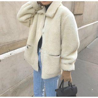 Button Jacket Off-white - One Size