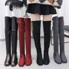 Square Toe Over-the-knee Boots