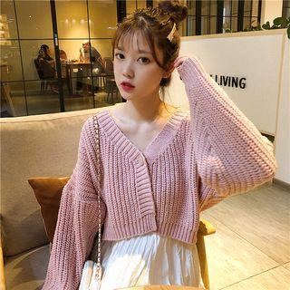 Cropped Chunky-knit Cardigan