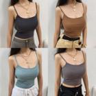 Cropped Plain Camisole
