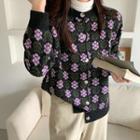 Floral Button-up Cardigan