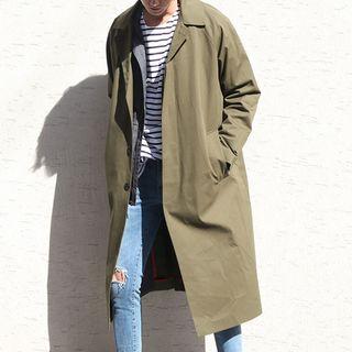 Single-breasted Lightweight Trench Coat