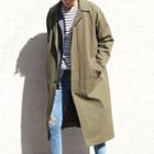 Single-breasted Lightweight Trench Coat
