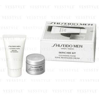 Shiseido - Men Skin Care Kit: Cleansing Foam 30g + Total Revitalizer Cream 14g 2 Pcs