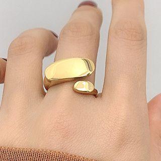 Stainless Steel Irregular Open Ring