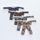 Plaid Bow Tie For Women