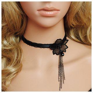 Tasseled Lace Choker