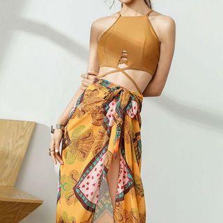 Set: Strappy Tankini + Cover Up
