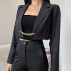 Chained Cropped Blazer