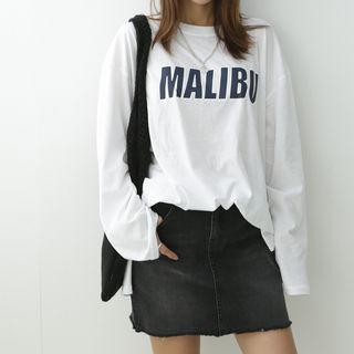 Malibu Letter Print T-shirt