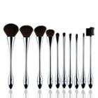 Set Of 10: Makeup Brush Set Of 10 - As Shown In Figure - One Size
