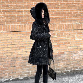 Tweed Zipped Parka