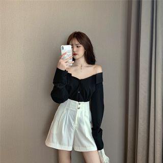 Cold Shoulder Shirt / Shorts