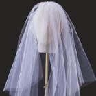 Wedding Veil With Hair Comb - 2 Layer - White - One Size