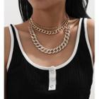 Chained Necklace Set Gold - One Size