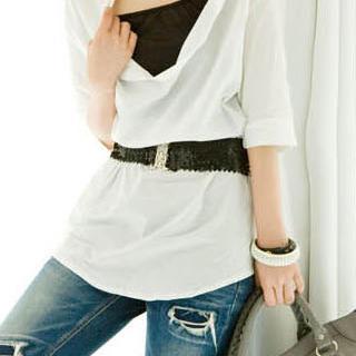 Sequined Elastic Belt