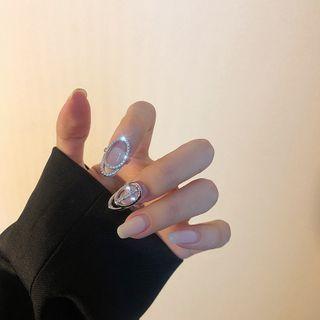 Rhinestone Finger Nail Ring