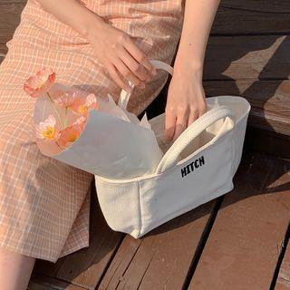 Letter Canvas Tote Ivory - One Size
