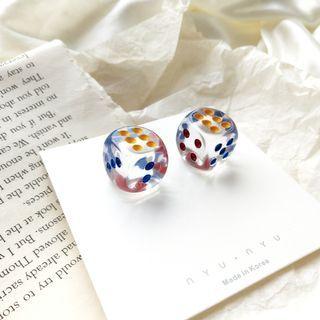 Dice Resin Earring