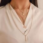 Pendant Layered Necklace 10650 - 01 Gold - One Size