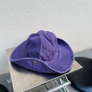 Plain Sun Hat Purple - One Size