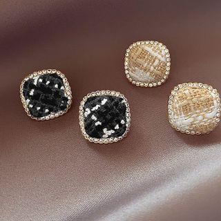 Square Fabric Earring