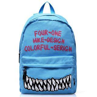Printed Canvas Backpack