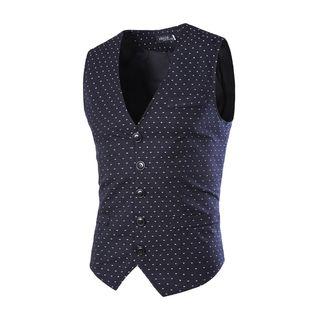 Dotted V-neck Vest