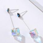 Swarovski Elements Crystal Cube Drop Earring