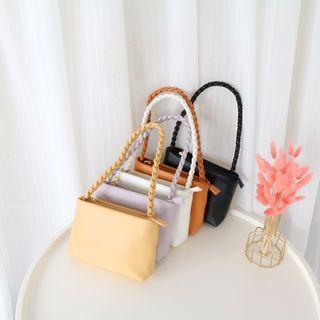 Plain Woven Strap Shoulder Bag