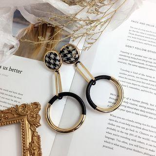 Circle Drop Statement Earring