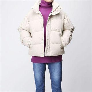 Funnel-neck Duck-down Padded Jacket