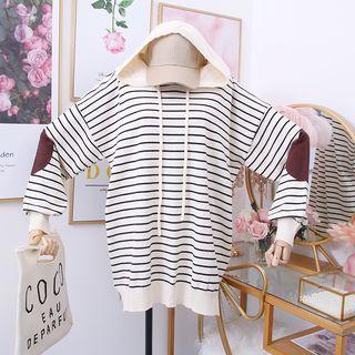 Loose-fit Striped Hooded Sweater