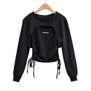 Set: Lettering Camisole Top + Shrug