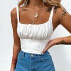 Ruched Cropped Camisole
