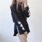 Set: Embroidered Hoodie + Skort