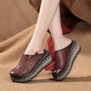 Cut-out Platform Mules