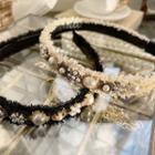 Faux-pearl Fringed Hair Band