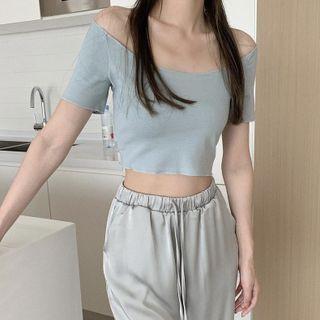 Short-sleeve Sheath T-shirt / Casual Wide-leg Pants