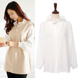 Frill-trim Blouse