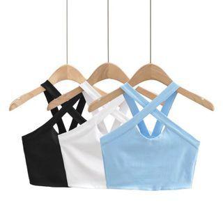 Halter-neck Crop Sports Camisole Top