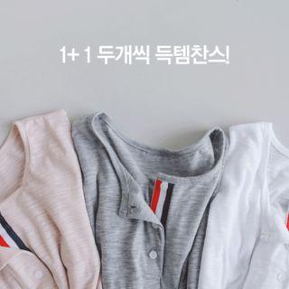 Set Of 2: Contrast-trim M Lange Henley