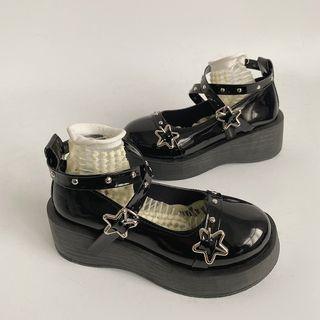 Star Platform Mary Jane Shoes