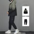 Gradient Hooded Padded Jacket / Joggers / Set